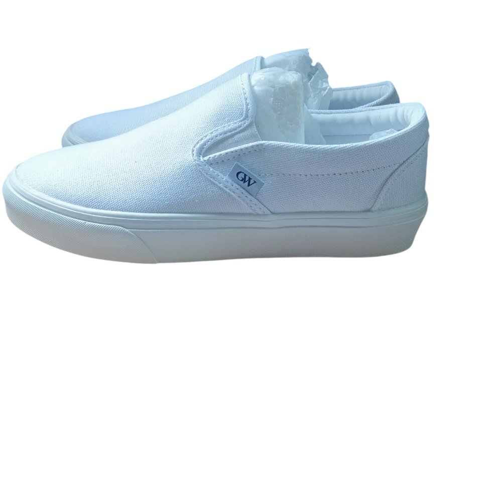 G West White Slip-On Sneakers